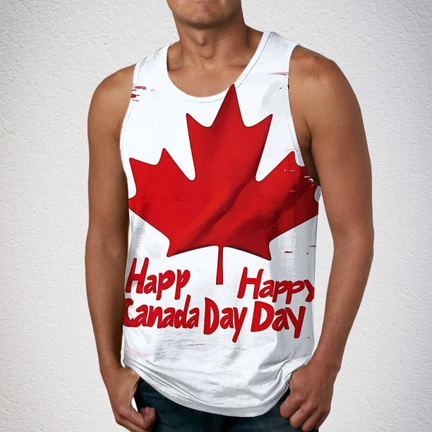 Camiseta sin mangas de cuello redondo para hombre, ropa de ocio, fitness, para el hogar, pijama, camiseta con estampado a color, blusa deportiva de poliéster para hombre