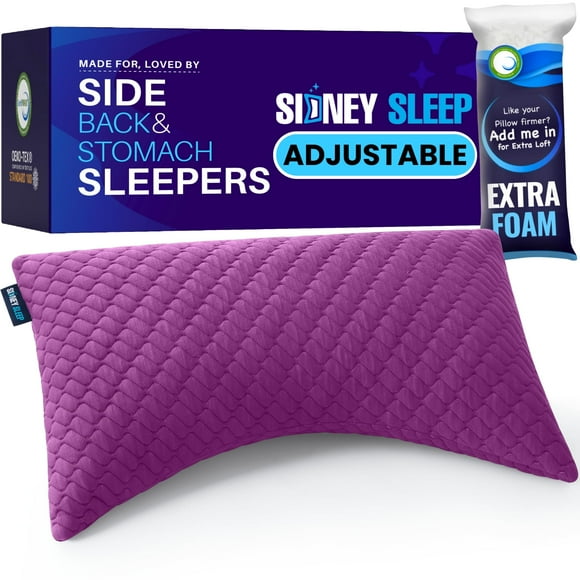 Pillow Sidney Sleep para personas que duermen de lado y boca arriba, tamaño queen