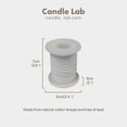 thumbnail image 4 of Candle Lab | 200ft Candle Wicks Spool Cotton Braid Candle Wick Pre Waxed Non-Smoke Braided Wicks Beeswax Candles Wicks, 4 of 8