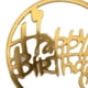 thumbnail image 4 of Yuarrent Adorno para tarta de feliz cumpleaños, brillo acrílico dorado, bricolaje, Cupcake, pastel, aplastante, palo hecho a mano para fiesta Kits de decoración para fiestas No.05, 4 of 4
