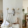 thumbnail image 6 of TACILIP Mens Gifts, Vintage Rotating Wall Hooks Multi Functional Iron Coat Rack With Solid Wood Ball Decorative Hanger For Entryway Bedroom Wardrobe Hats Bags, Storage Shelf, 1PC, 6 of 6