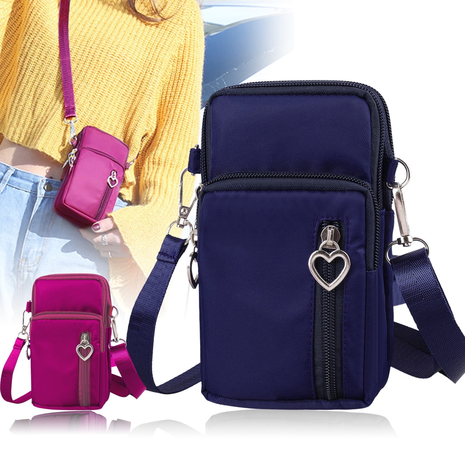 TSV Small Crossbody Cell Phone Pouch Purse for Women, Waterproof Mini