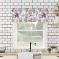 thumbnail image 4 of Navy Blue Valance Curtains Summer Turtle Starfish Coral Chicken Valances for Windows Seashell Seahorse Ocean Tier Curtain Rod Pocket Valances for Kitchen/Bedroom/Living Room, 1 Panel, 54x18 Inch, 4 of 5