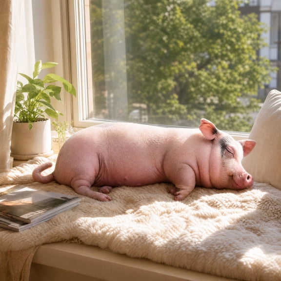 Realistic Pig Plush Toy 60cm, Cute Pig Pillow Soft and Comforting, Printed Pig Doll for Sleep and Home Desktop Ornament