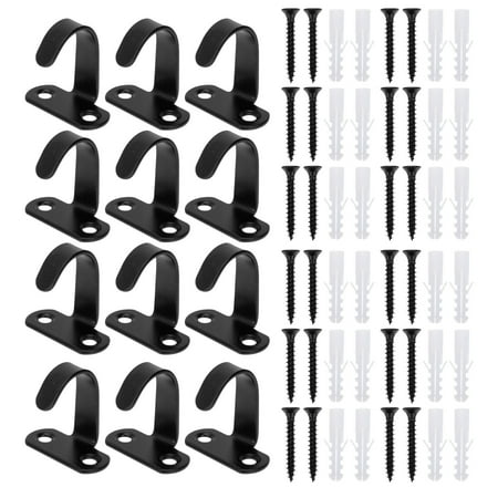 

12pcs Ceiling Hooks Wall Hangers Stainless Steel Hanging Hook for Home Office