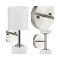 thumbnail image 5 of Cofield Collection Two-Light Brushed Nickel Transitional Wall Bracket, 5 of 14