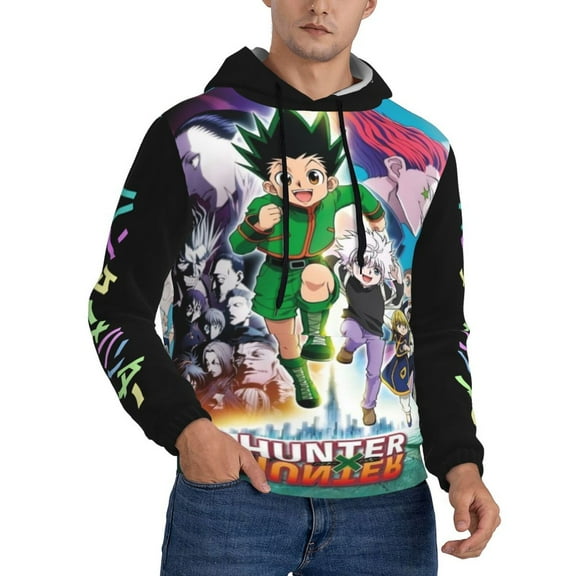 Unisex Hunter X Hunte Pullover Hoodies 3D Print Novelty Sweatshirts Hoodie with Pocket for Men Women