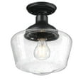 thumbnail image 3 of Westinghouse Lighting  Scholar 9 Inch, One Light Outdoor Semi-Flush Mount Fixture, Clear Seeded Glass - 1-Light, 3 of 5