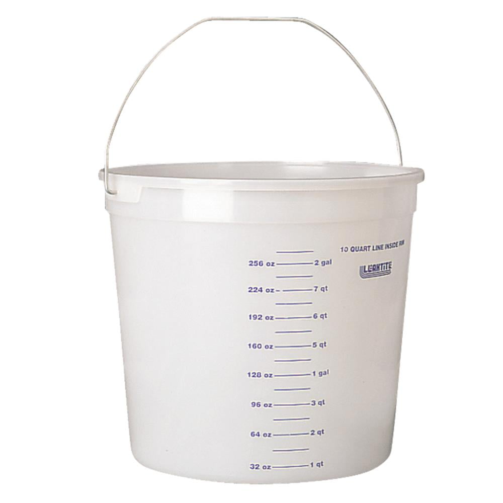 LEAKTITE 10 Quart Clear Measure Pail 10Q12NM0012