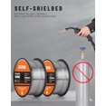 thumbnail image 4 of Rubik Flux Core Welding Wire MIG .039" 2PC E71T-GS Spool Gasless Mild Steel 1.98 LBS Welding Wire for Outdoor Welding, 4 of 9