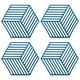 thumbnail image 1 of 4 almohadillas hexagonales para mesa de comedor nórdica, rombos, azul Ormromra CPB-DE-WX133-3, 1 of 5