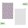 thumbnail image 2 of Vsdgher Flamingo Print Golf Towel Golf Gift for Men and Women Golf Towel with Carabiner Clip to Quickly Remove Sand, Mud, Dirt and Sweat, 2 of 8