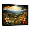 thumbnail image 2 of Designart "Lush Rainforest Blooms" Flower Floater Framed Wall Art Prints, 2 of 5