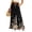 Black, variant on Botanical Floral Ruffle Hem Wide Leg Pants - High Waisted Palazzo Trousers with Pockets, Flowy Drawstring Casual Lounge Pants for Women Black L
