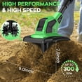 thumbnail image 5 of Lnow Cordless Tiller Cultivator,  4PCS  Blades Electric Tiller with Foldable Handle Garden Cultivator  for Gardening, Farmland, Backyards, Lawns, Soil Cultivation, 5 of 11