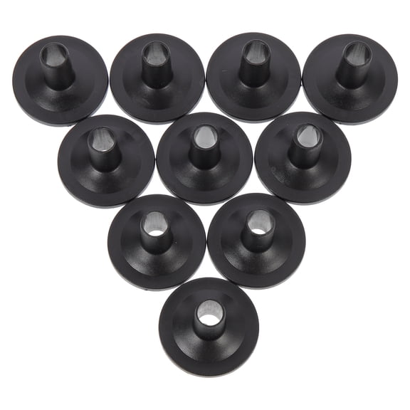 Black Plastic Drum Cymbal Sleeves for Drum Kit Accessories with 10pcs Perfect for Gifts and