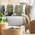thumbnail image 5 of Ambesonne Colorful Throw Pillow Cover 2 Pack, Owl Eye, 20", Multicolor, 5 of 5