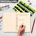 thumbnail image 5 of Ckdifva Bamboos Stripe A5 Ring Binder Notebook Journey Note Diary College Ruled Study 60 Pages, 5 of 8