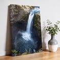 thumbnail image 2 of Waterfall Landscape Canvas Wall Art for Living Room, Country Nature Rock Leaf Water Spray Wall Decor Framed Artwork Pictures Ready to Hang for Bedroom Office Home Decor, 2 of 9
