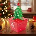 thumbnail image 4 of Yucurem 1 Pack Mini Christmas Treat Gift Boxes, 3D Small Christmas Tree Shape Apple Gift Box Xmas Candy Box for Christmas Eve Holiday Party Favors Supplies, 4 of 8