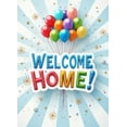 thumbnail image 4 of Balloon Design Welcome Home Welcome Banner Colorful Patterns Welcome Sign for Indoor Celebration Party Decoration Homecoming Event, 4 of 7