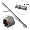 thumbnail image 2 of 150mm Long 8mm Hexagon Nut Driver Drill Bit Socket Wrench Extension Sleeve, 2 of 9