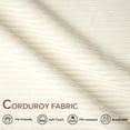 thumbnail image 2 of 133" Cloud Couch, White Boneless Sectional Sofa for Living Room, 6-Seater U-Shaped Sofa, Corduroy Deep Seat with 2 Ottomans and Cup Holders, No Assembly, 2 of 14