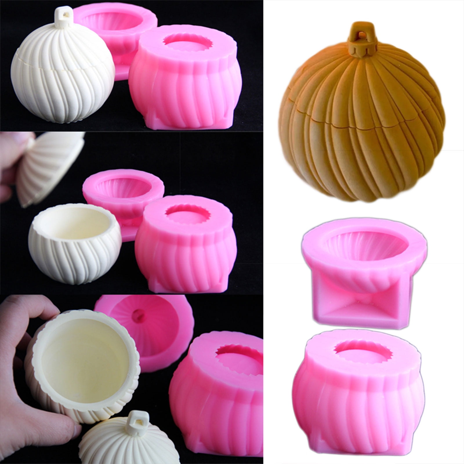 Delicate Sphere Jar Silicone Mold For Resin Storage Projects Including Holders And Christmas Gifts
