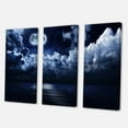 thumbnail image 3 of Designart ' Full Moon Night in Cloudy Sky ' Modern Canvas Wall Art Print, 3 of 3