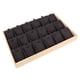 thumbnail image 1 of Exhibidor de joyas de madera con 18 rejillas para colgar collares y colgantes Terciopelo negro, 1 of 7