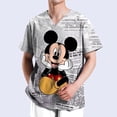 thumbnail image 2 of Blusa para hombre y mujer, uniforme médico quirúrgico, estampado de Disney Mickey Mouse, ropa de farmacia, accesorios de enfermera de hospital, bata, 2 of 5