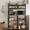 brown, variant on 5-Tier Microwave Stand Bakers Rack With Power Outlet Open Storage Shelves Industrial Kitchen Storage Rack w/ Basket Kitchen Cabinet for Dining Living Room,15.7''D x 35.4''W x 59.1''H