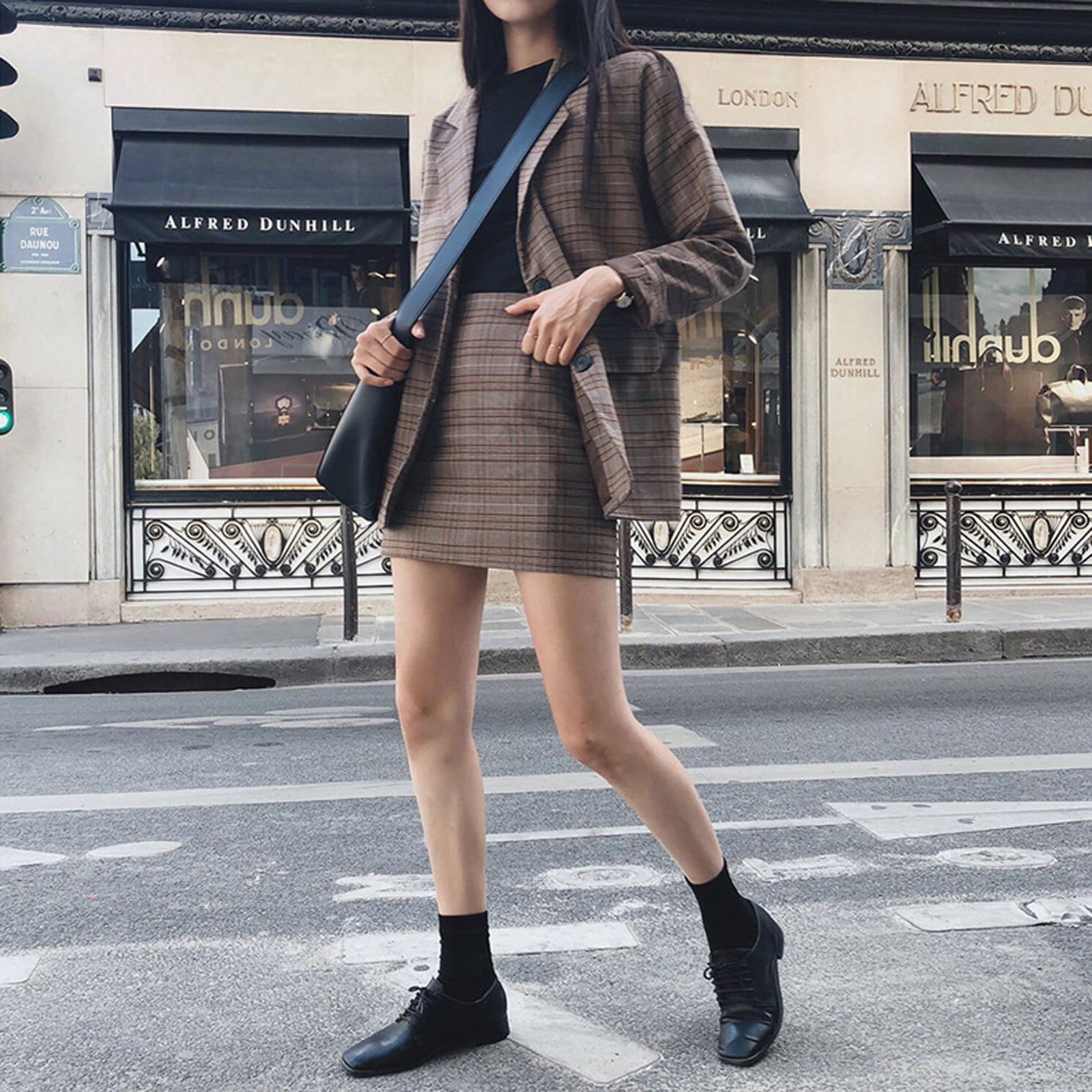 失常 Retro Plaid Cake Skirt & Beret 失常 Retro Plaid Cake Skirt & Beret