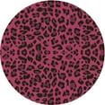 thumbnail image 1 of Ahgly Company Machine Washable Indoor Round Transitional Brown Red Area Rugs, 4' Round, 1 of 7