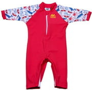 Fiji Sun Protective Baby Swimsuit, Double Zipper, UPF 50+