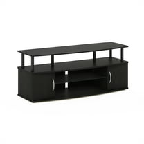 Furinno JAYA Large Entertainment Center Hold up to 55-IN TV, Darkwood