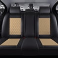 thumbnail image 6 of WAASOSCON Car Seat Cover Full Set, Leather Car Seat Cover, Car Seat Cushion, Nappa Leather Seat Covers Car Seat Front Rear Seat Covers Set of 5 Car Interior Accessories Protector Fit Most Cars, 6 of 9