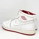 thumbnail image 5 of Ni - ke Ni - ke Girls Air Jordan 1 Mid 554725-103 White Basketball Shoes Sneakers Size 6.5Y, 5 of 5
