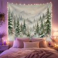 thumbnail image 2 of Forest Collection Tall with Evergreen Pine Trees, Serene Japanese Inspired for Japanese Art Lovers, Wall Decor, Christmas Gift, Tapestry Wall Hanging for Dorm and Living Room, 2 of 7