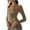 Khaki, variant on hotojiny Womens Long Sleeve Basic Bodysuit Scoop Neck Going Out Body Suits Stretchy Comfy Bodysuit Tops
