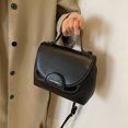thumbnail image 3 of Bolso Bandolera A La para Mujer Bolso para Mujer Color Sólido Cuero PU (negro), 3 of 9
