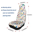 thumbnail image 4 of Pofeuu Colorful Spots Print Automotive Car Seat Covers Flat Cloth Full Set Seat Covers,Car Seat Covers front seats for Cars Trucks and SUVs(Two packs), 4 of 7