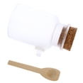 thumbnail image 3 of Frasco vacío de 200 g de sales de baño en polvo de plástico ABS con tapón de madera y cuchara., 3 of 7