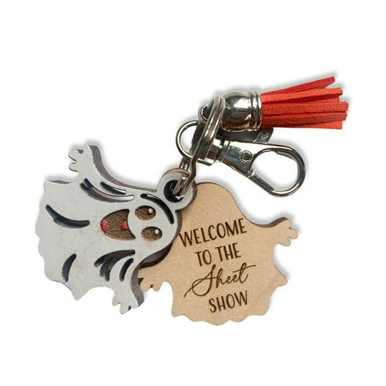 Rhinestone Skull Keychain For Women - Sparkly Crystal Key Ring, Punk Bag Charm