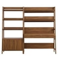 thumbnail image 3 of Modway Bixby 2-Piece Wood Office Desk and Bookshelf in Walnut, 3 of 5