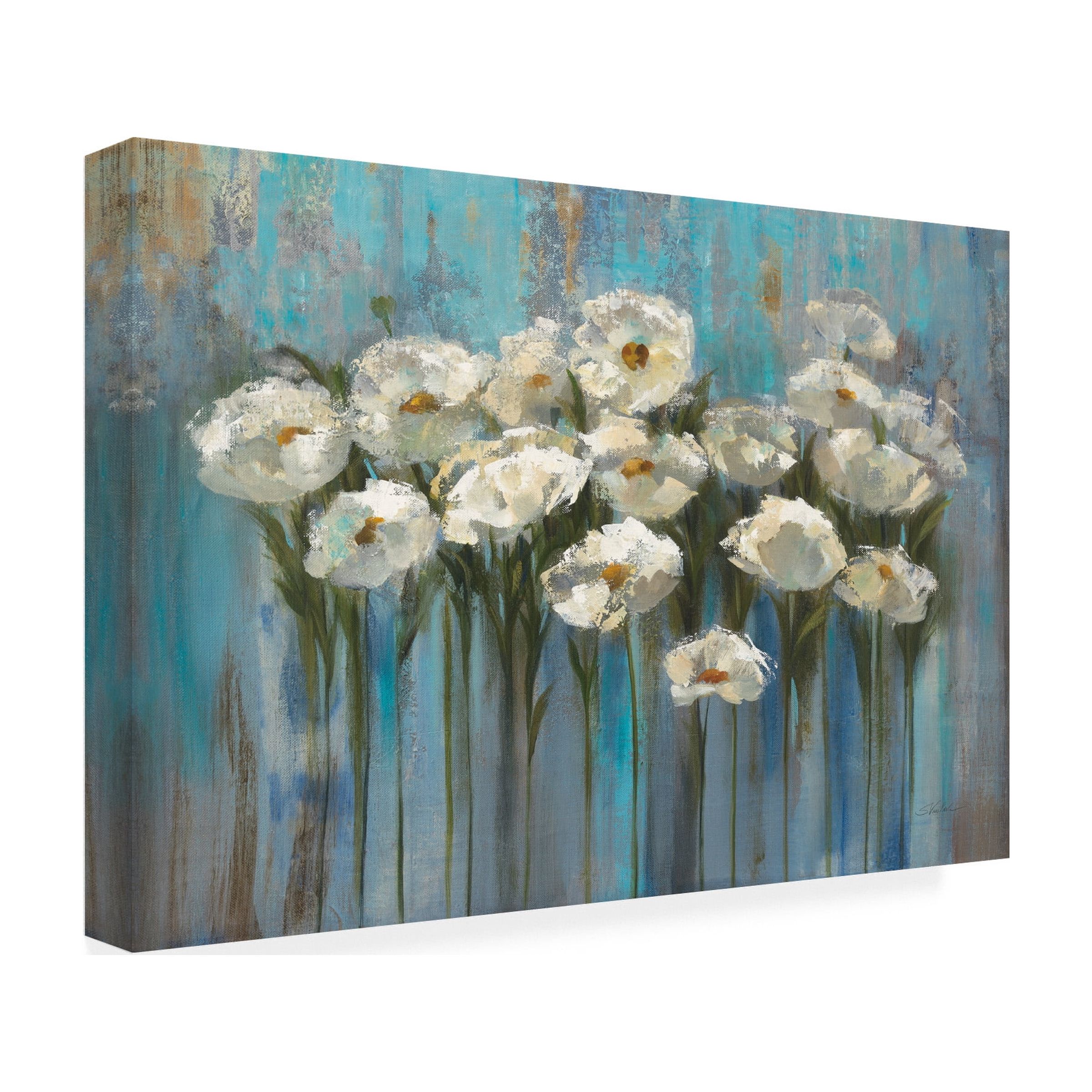 Trademark Fine Art 'Anemones by the Lake' Canvas Art by Silvia Vassileva