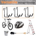 thumbnail image 3 of 12 Pack Rafter Hangers Hooks, Garage Bike Hooks with Orange Non Slip Coating, Large S Hanger for Hanging Bike, Ladders Ropes, 3 of 7