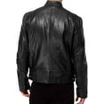 thumbnail image 2 of Men's Genuine Lambskin Leather Jacket Slim fit Motorcycle jacket A055, 2 of 3