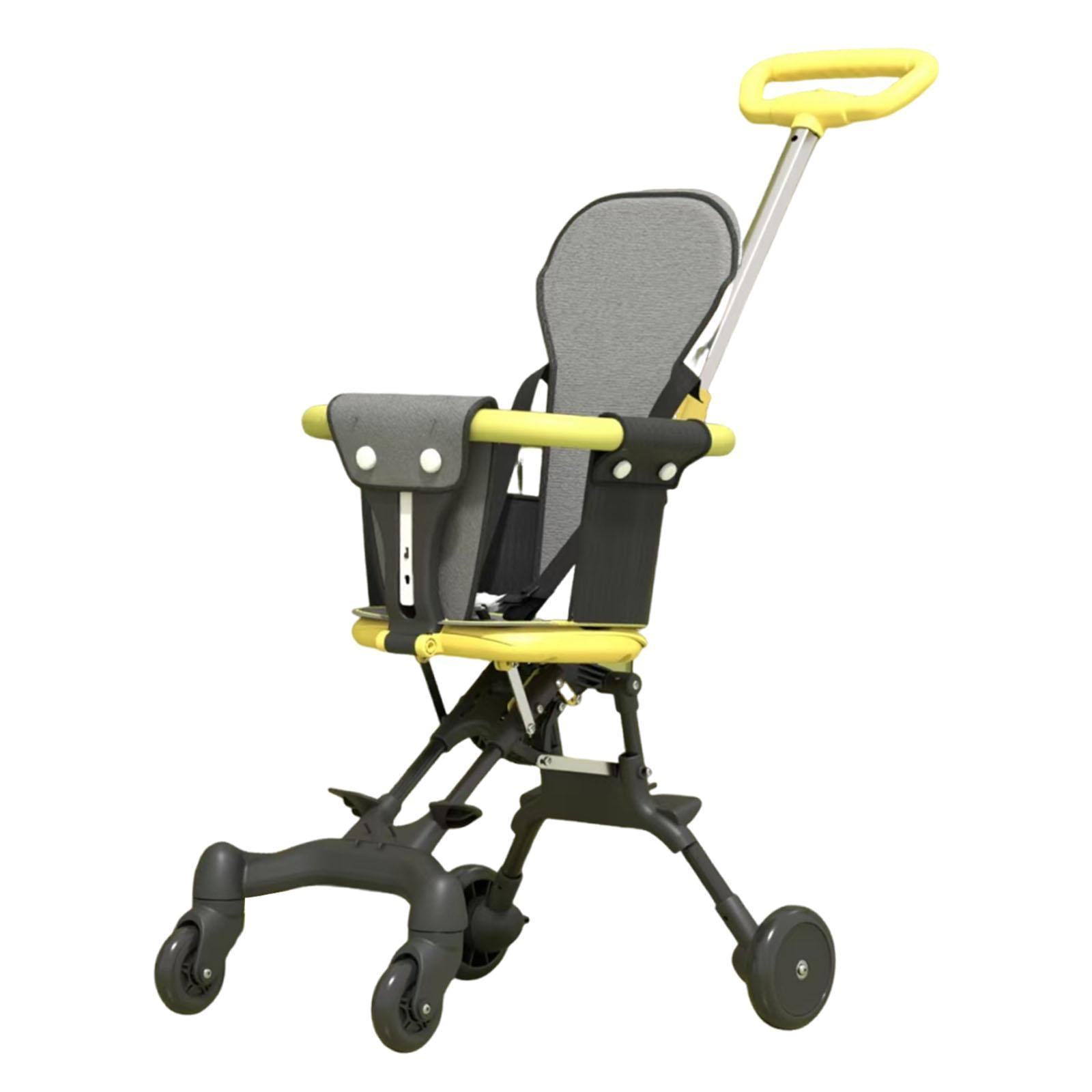 Travel Stroller Baby Stroller Pram Stable Four Wheel Structure with Metal and Plastic Material for Family Trips