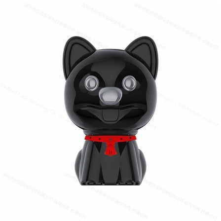 Yescool E300 Puppy Hidden Children safety Class Meeting Digital voice recorder Portable pendant Christmas Gift Stealth Sound Record Dictaphone-8GB Black
